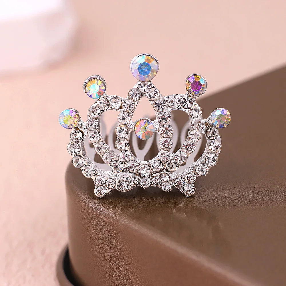 1/5pcs Bling High-grade Pet Hair Clip Crown Diamonds Hair Ornament Teddy Dog Cat Cute Pet Hairpin Puppy Hair Grooming Accesorios