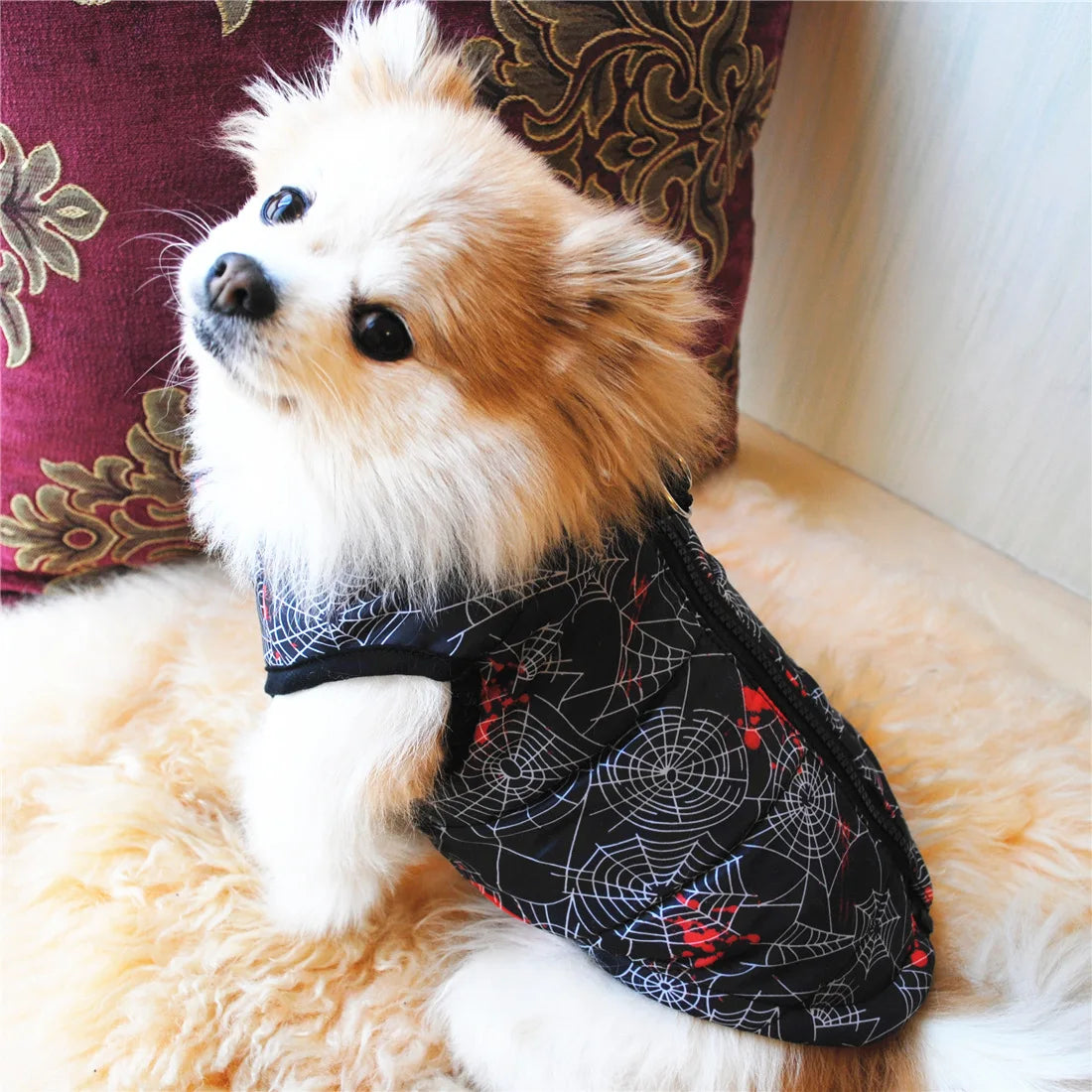 Warm Dog Coat Jacket Winter Coat Style Clothes Pet Cold Weather Cozy Snow Jacket Vest for Small Medium Large Dogs