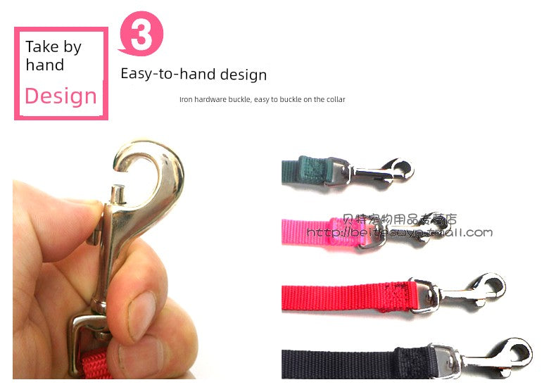 Collar Small and Medium-Sized Dogs Dog Hand Holding Rope