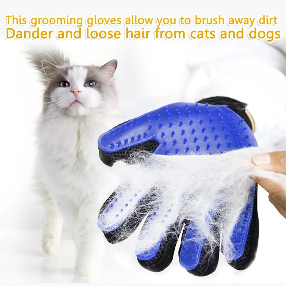 Pet Glove Cat Grooming Hair Deshedding Brush Clean Massage For Animal Dog Horse Massage Combs Cat Pet Supplies Accessoies