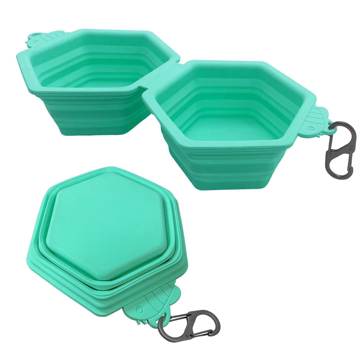 350/1000ml Large Collapsible Dog Pet Folding Silicone Bowl Outdoor Travel Portable Puppy Food Container Feeder Dish Bowl