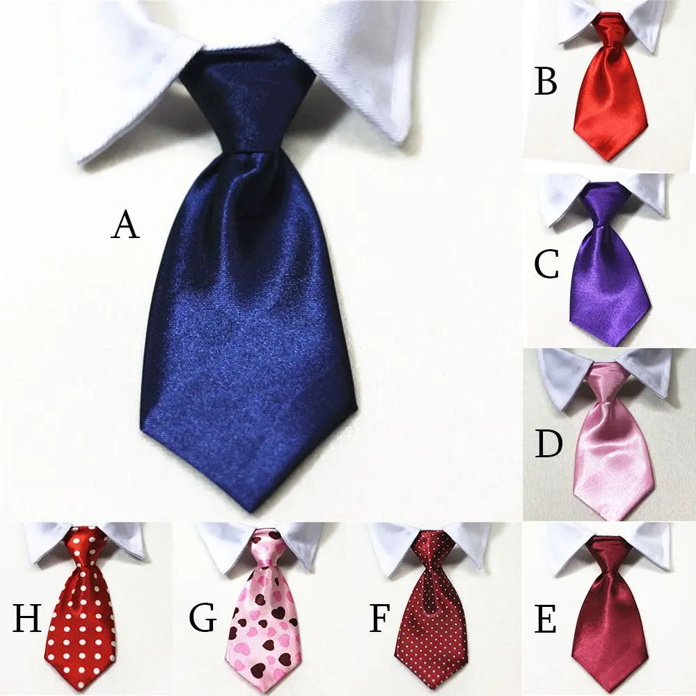 Dog Necktie Adjustable Grooming Cat Formal Tie Tuxedo Bow Ties Cute Cotton Dog Suit Comfortable Pet Accessories