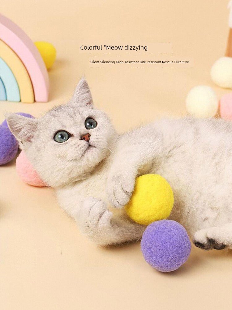 6cm Macaron Double Color Ball Large Scratch-Resistant Cat