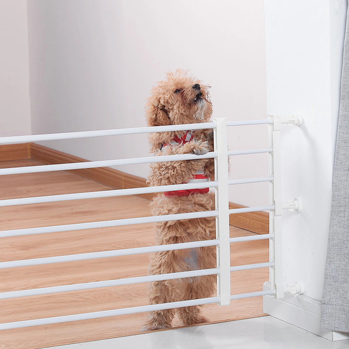 Household Pet Railing Isolation Door Anti-blocking Cat Dog Fence Indoor Cage Small Medium Pets Length 55.8-100cm Width 24cm