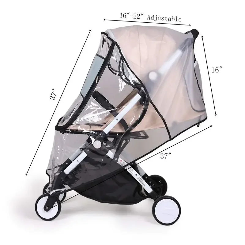 For All Kinds of Cat Dog Cart Foldable Outdoor Pet Cart Cover Dog Cat Carrier Stroller Cover Stroller Rain Cover Cart Rain Cover