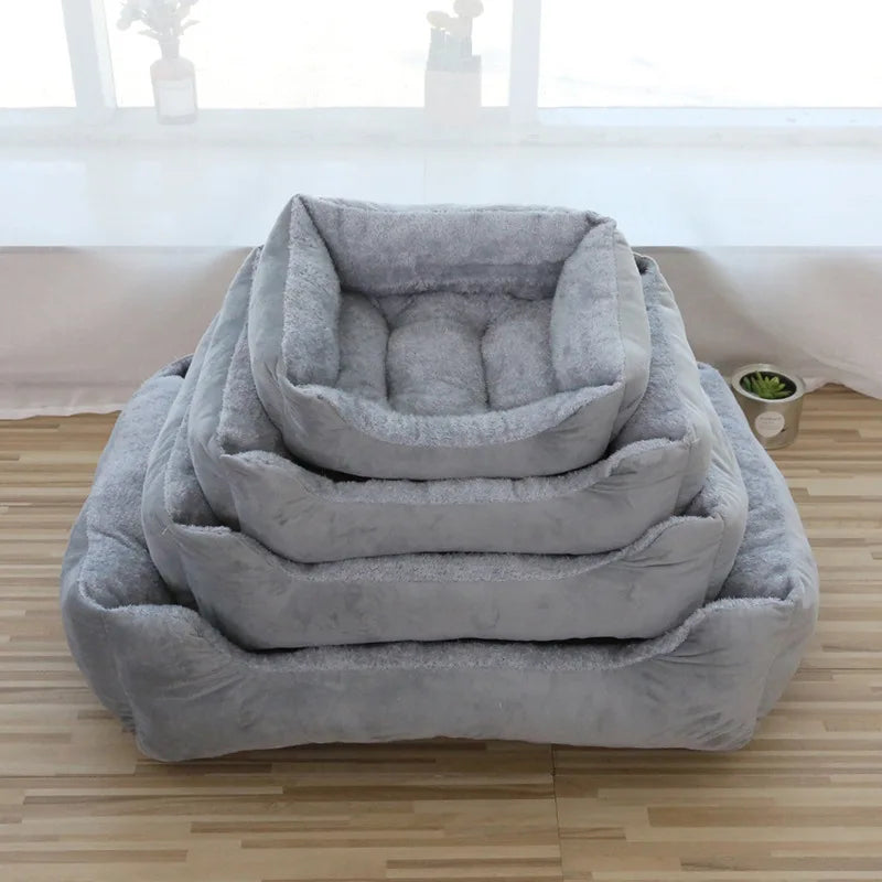 Large Pet Cat Bed Sofa Warm House， dog beds，Square Nest Pets Kennels for Small Dogs Cats Winter Puppy Kittens Sleeping Baskets