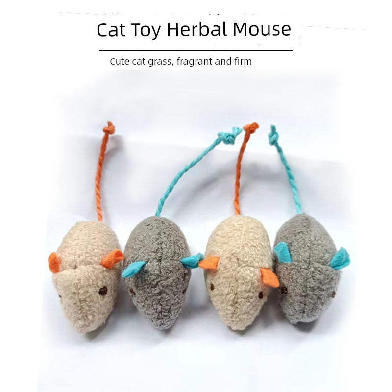 Artificial Color Feather Little Mouse Hot Cat Toy