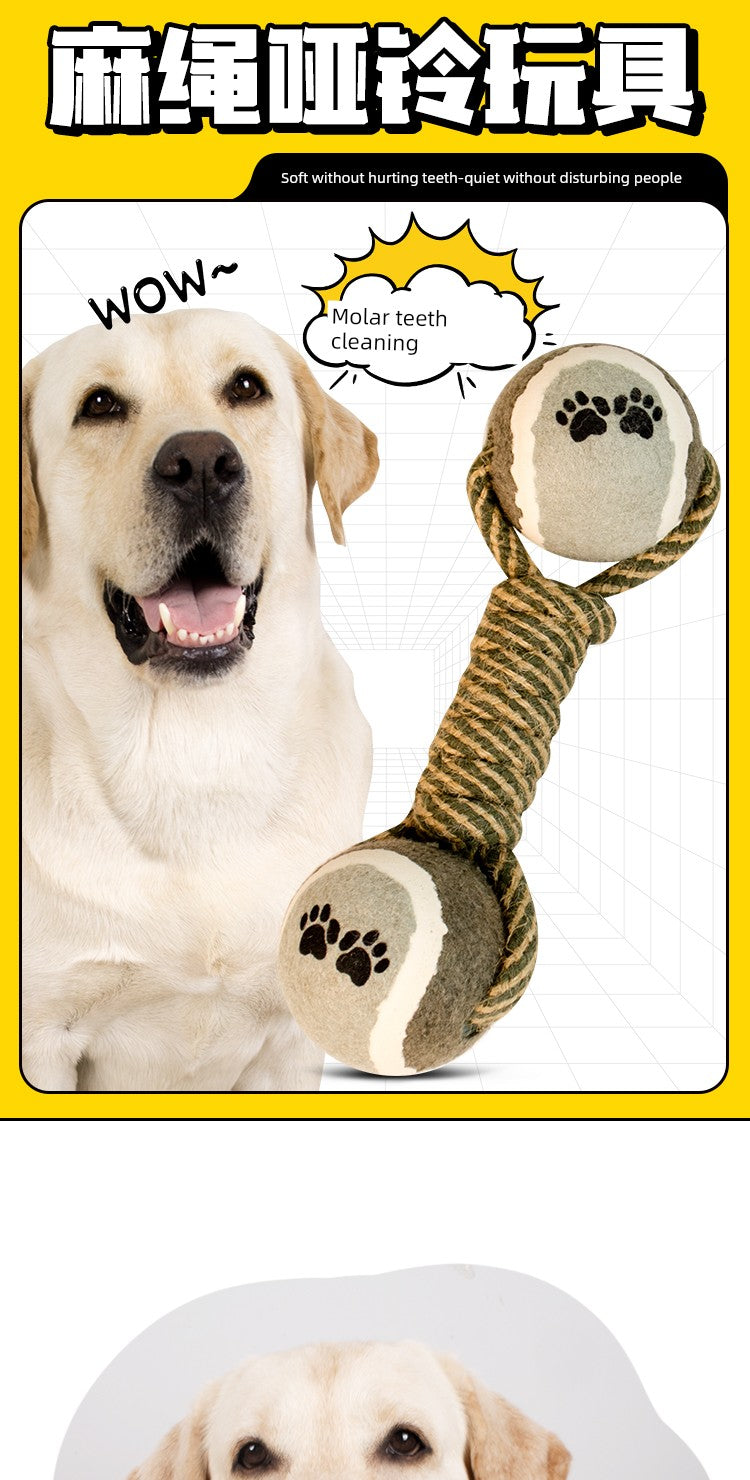 Pet Supplies Labrador Tooth Cleaning Dumbbell Ball Toy