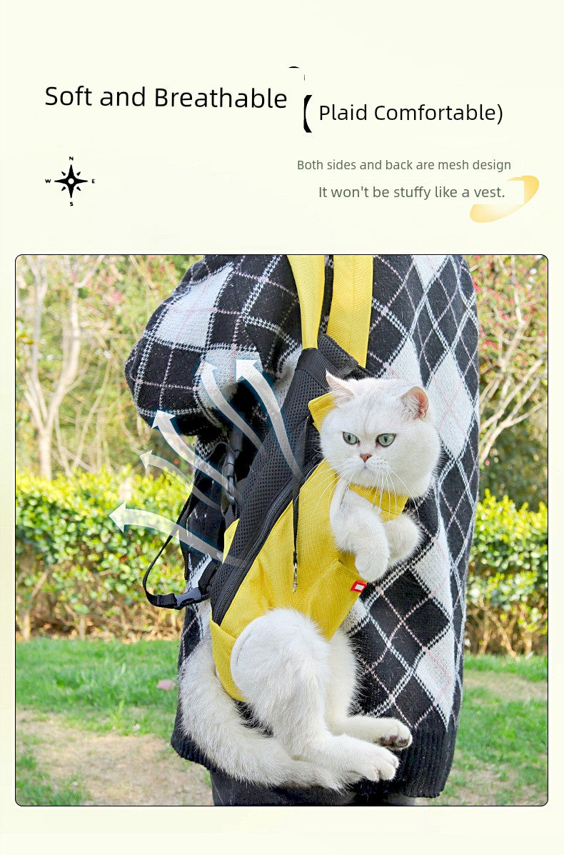 Backpack Breathable Chest Travel Special Cat Handy Gadget