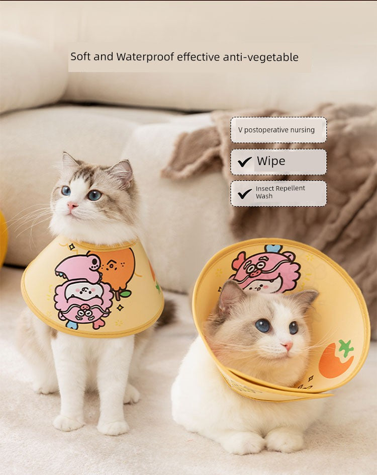 Anti-licking collar for cats or dogs