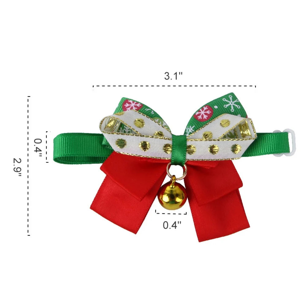 Cat Breakaway Collar with Bell and Bow Tie