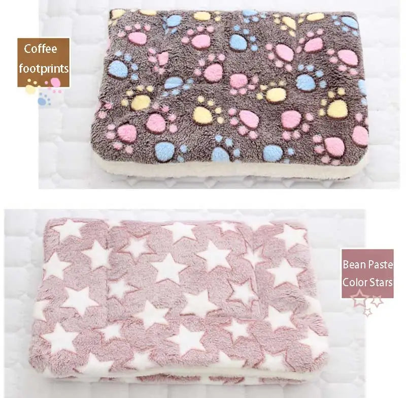 Soft Flannel Thickening Pet Soft Fleece Pad Pet Blanket Mattress Puppy Cat Sofa Mat Home Carpet Warm Sleep Set Dog Bed