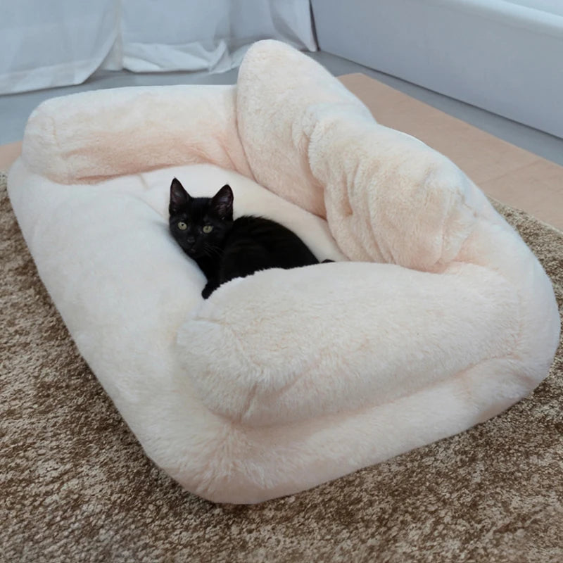 Dog House Bed for Cats Sofa Thickened filling Elastic cat Bed Soft Dog Bed Warm Cat Nest in Winter