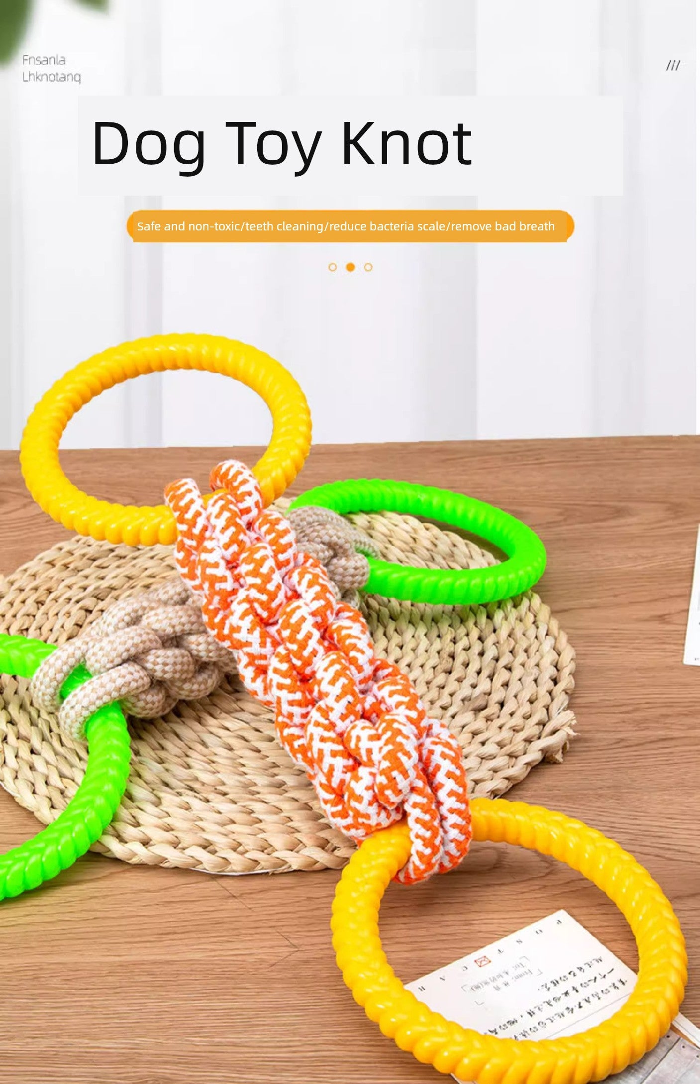 Rubber Ring Interactive Dog Toy