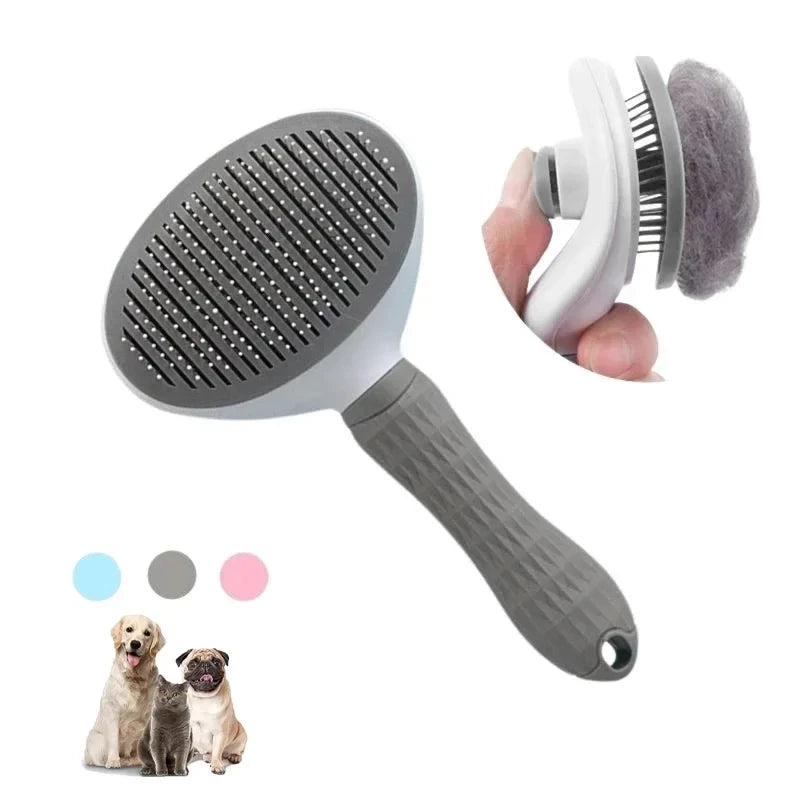 Brosse à poils de chat pour animaux de compagnie Peigne pour chien Toilettage et soins Brosse pour chat Peigne en acier inoxydable pour poils longs Nettoyage de chien Animaux de compagnie Chat Accessoires pour chiens