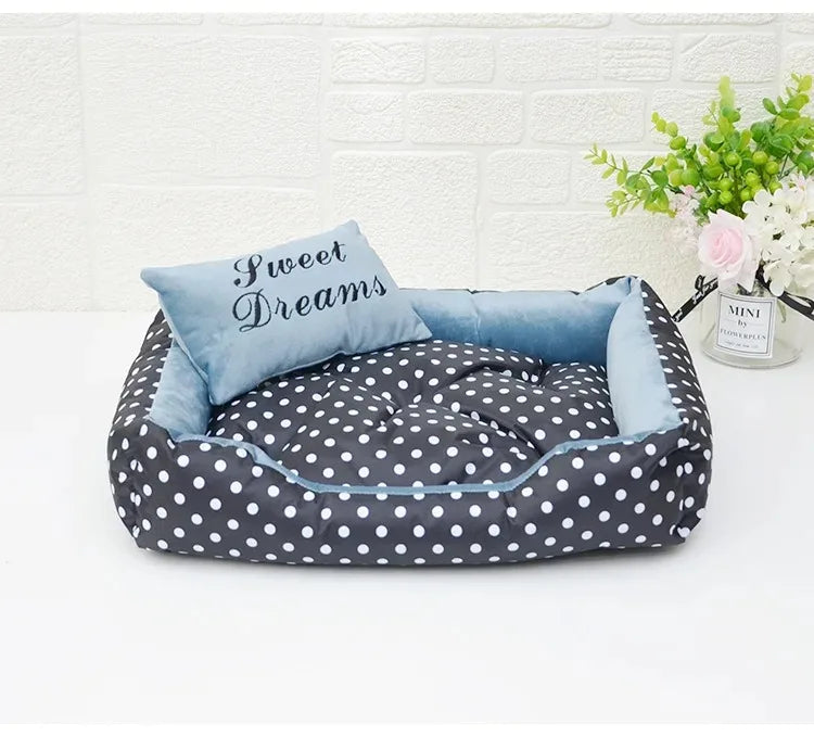 Dog Sofa Plush Bed for Winter Pet Fluffy Warm Puppy Accessories Mat Pets Dogs Beds Small Bedding Baskets Supplies Cushion