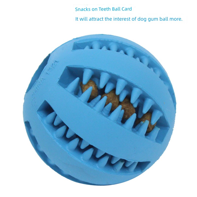 Dog Toy Ball Bite-Resistant Puppy Sound Large Dog Pet Puppy Tooth Cleaning Molar Teddy Elastic Self-Hi Relieving Stuffy