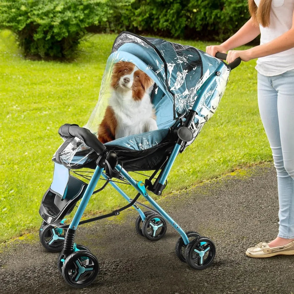 Safety Baby Pet Car Rincoat Baby Stroller Accessories Rain Cover Waterproof Cover for Small Medium Large Dogs Cats and Baby