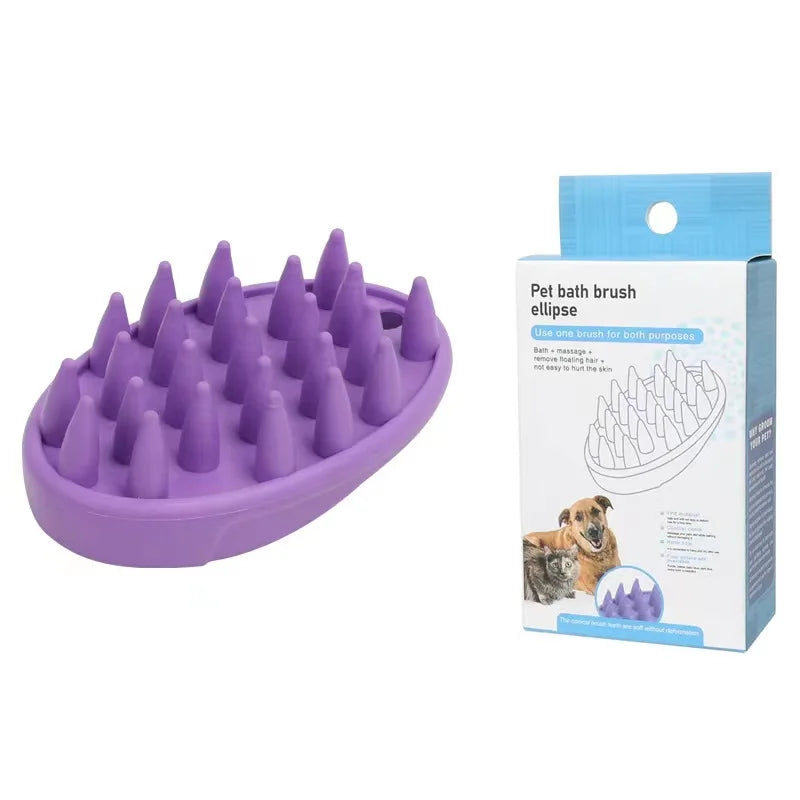 Bathroom Puppy Dog Cat Bath Massage Gloves Brush Safety Silicone Pet Accessories for Dogs Cats Dog comb Tools