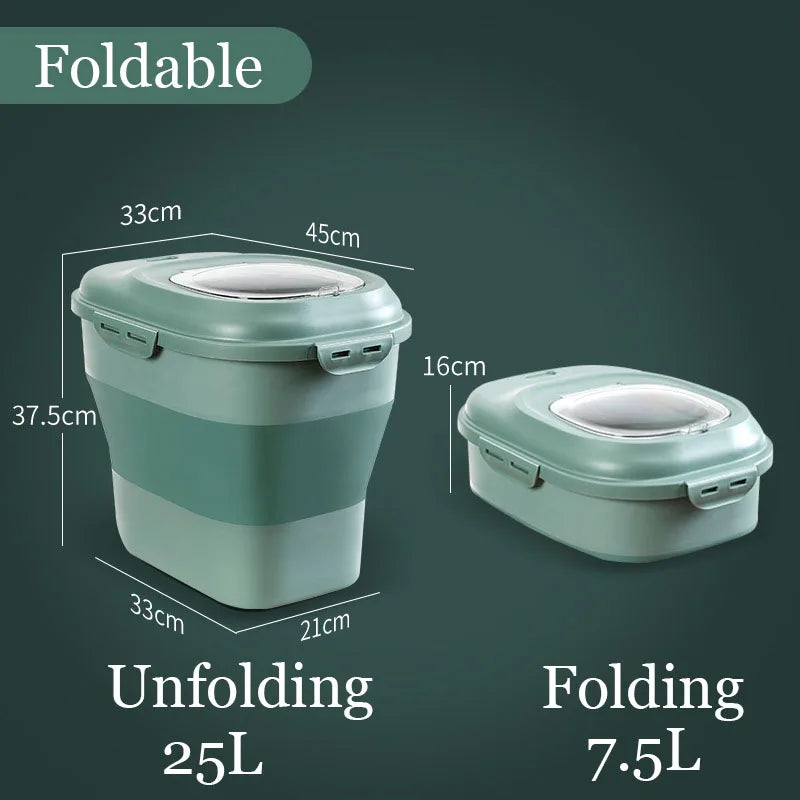 10 or 25 KG Foldable Pet Food Storage Container