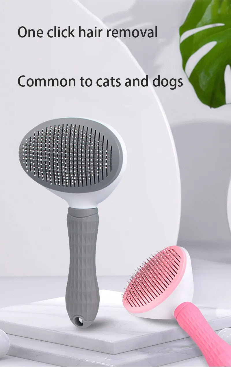 Brosse à poils pour chien et chat, peigne pour éliminer les poils d'animaux, brosse pour chiens, chats, chiots, chatons, outils de toilettage, accessoires pour chiens, fournitures pour animaux de compagnie