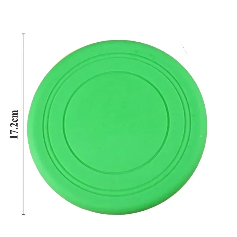 Pet Dog Flying Discs Toys Large Dogs Puppy Interactive Game Flying Saucer TPR Silicone Throwing Disk Resistant Chew Pet Supplies