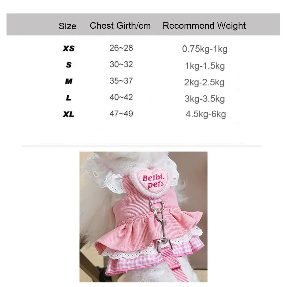 Dog Princess Dress Cute Pet Dog Mesh Dress Kitten Puppy Pet Skirt Summer Dog Dress Bow Lace Korean Poodle Chihuahua Dog Clothes