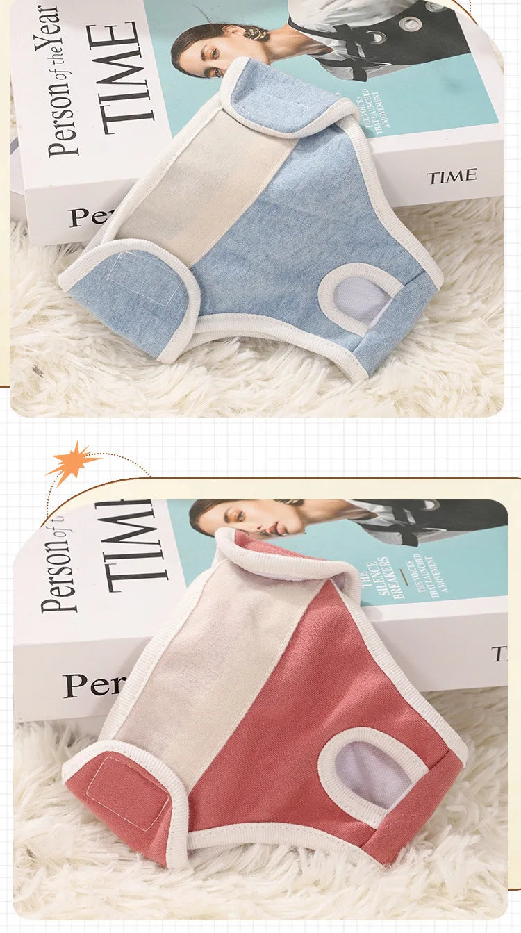 Reusable Female Dogs Diaper Pants Sanitary Female Dog Pants Diapers For Dogs Menstruation Pet Cat Physiological Shorts Girl