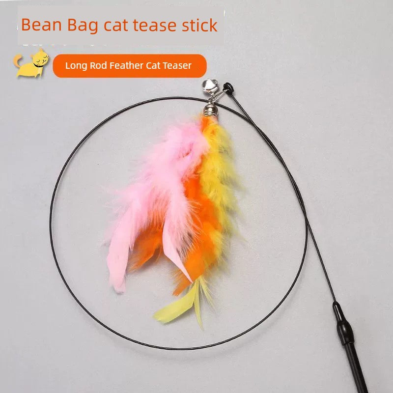 Long Durable with Bell Unscalable Cat Teaser