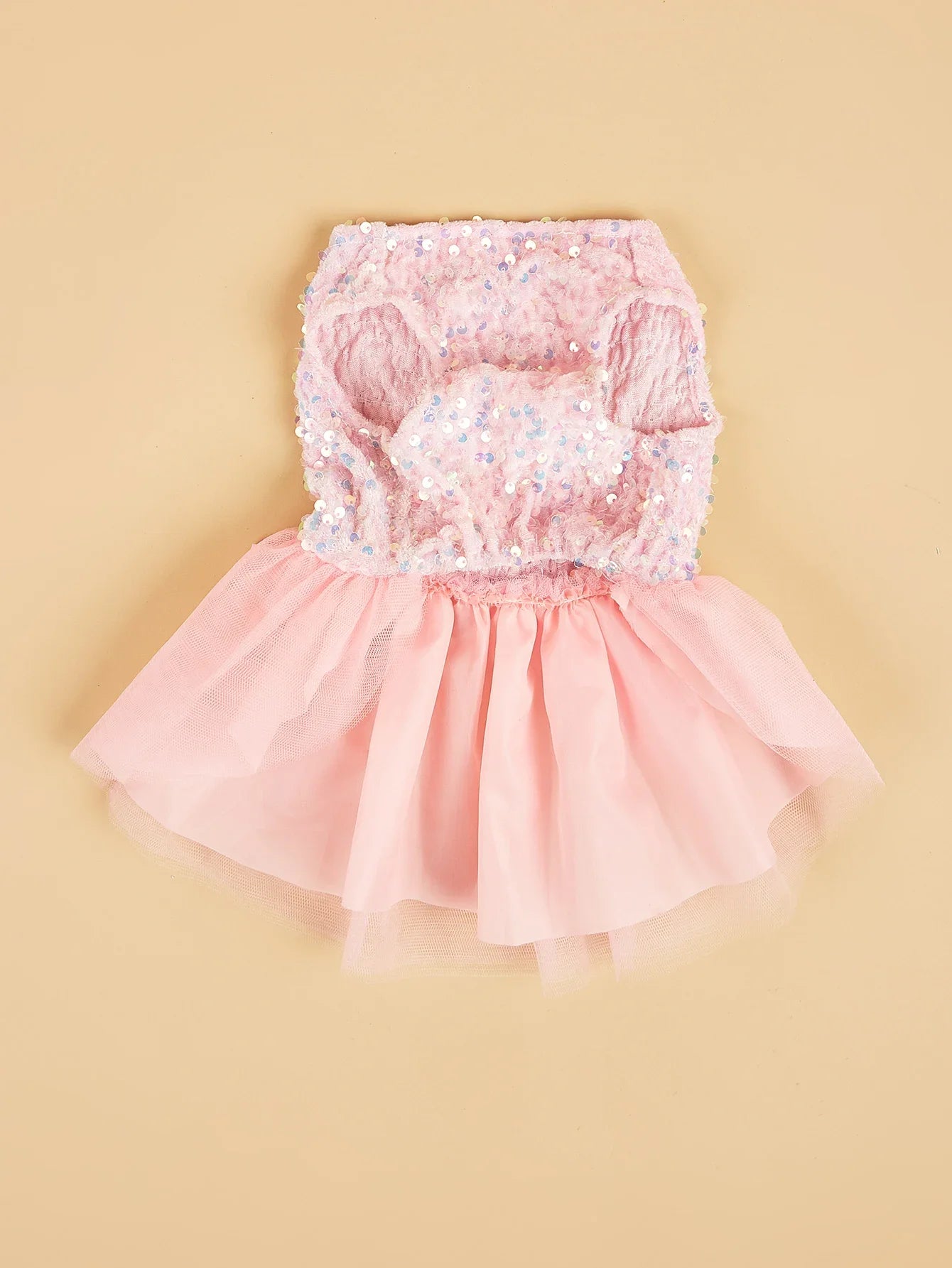 Pet Dress Dog Princess Cloth Sequin Bowknot Puppy Dresses with Tulle Doggie Kitten Costume