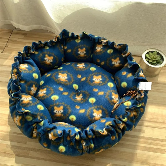 Pet Cushion For Cats Puppies Pet Adjustable Pet Bed Nest Bed Supplies Drawstring Creative Soft Warm Nest Dual-Use