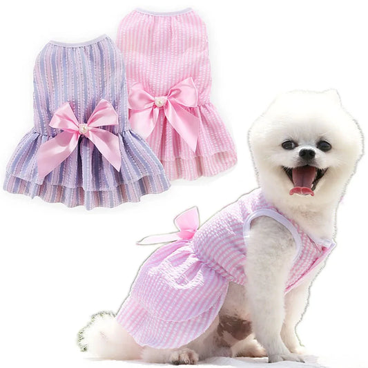 Dog Dresses for Small Dogs Cats Puppy Clothes Summer Princess Pet Dresses Girl Female Doggies Tutu Skirt Apparel for Chihuahua