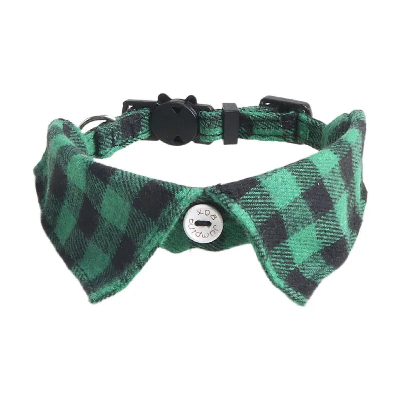 Bowtie for Cat Bow Tie Collar Plaid Adjustable Cat Tuxedo Collar for Small Dog Wedding Formal Tuxedo Suit Tux Outfits Birthday