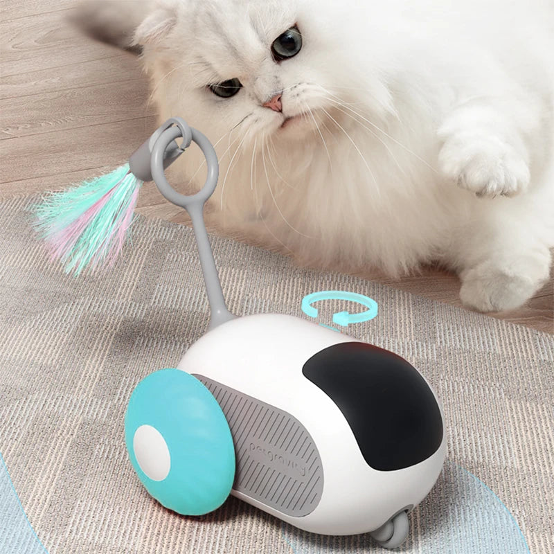 Voiture de sport intelligente, télécommande, jouets électriques pour chat, divertissement amusant, souris pour animaux de compagnie, plumes interactives, bâtons pour chat, jouet pour chaton