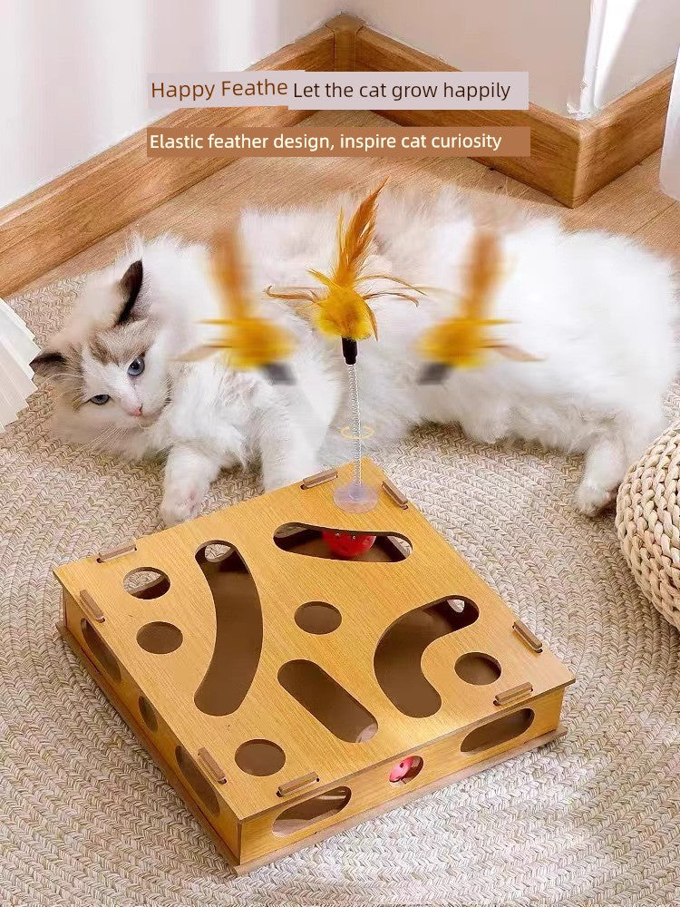 Relieving Stuffy Handy Gadget Consumption Puzzle Maze Box Cat