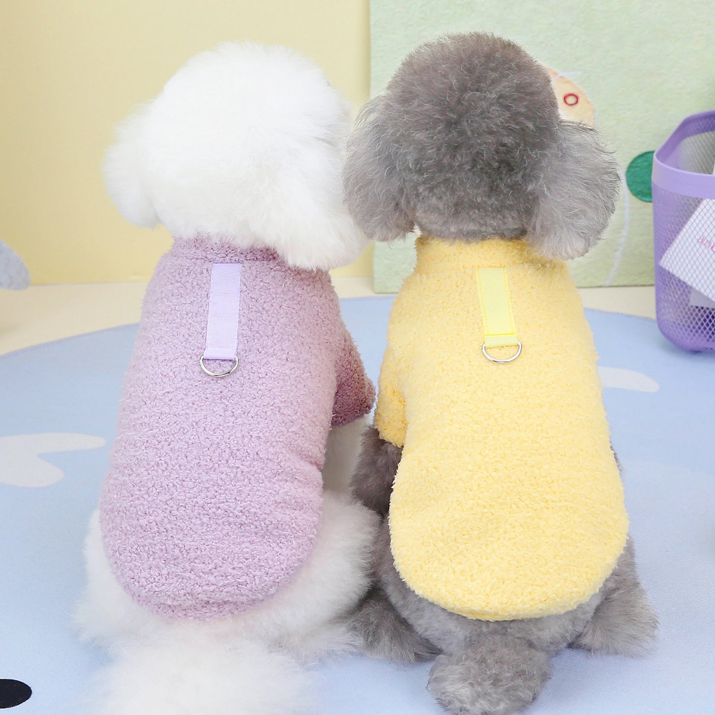 Winter Dog Sweater Warm Plush Dog Clothes for Small Medium Dogs Cats Soft Puppy Coat Jacket Chihuahua Teddy Costums Dog Supplies