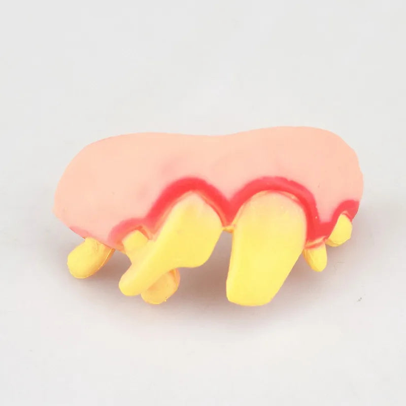 False Teeth For Dog Funny Dentures Pet Decorating Supplies Halloween Cosplay Humans And Vampires Toys Tricky Funny Dentures