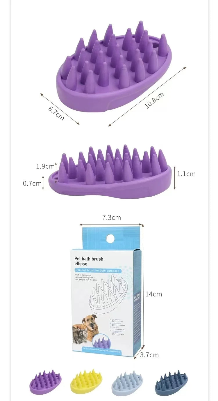 Bathroom Puppy Dog Cat Bath Massage Gloves Brush Safety Silicone Pet Accessories for Dogs Cats Dog comb Tools