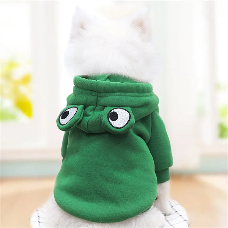 Cute Fruit Dog Clothes for Small Dogs Hoodies Warm Fleece Pet Clothing Puppy Cat Costume Coat for Puppy Small Medium Dogs Cats