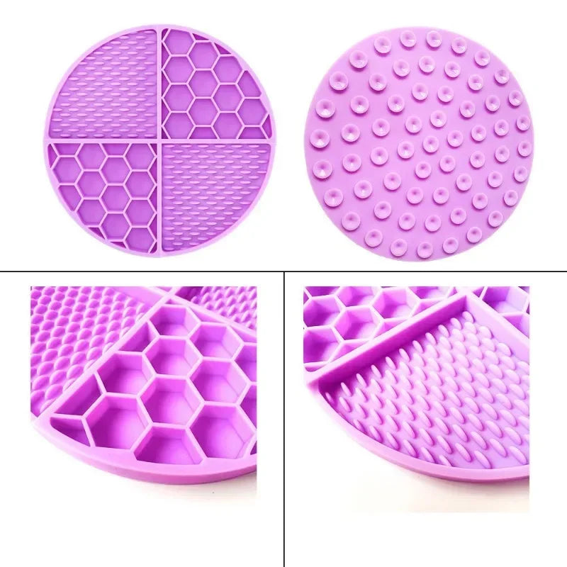 Pet Supplies Dog Cat Lick Pad Square Round Sucker Slow Food Pad Shower Distraction Pad Silicone Lick Pad Slow Food Tray