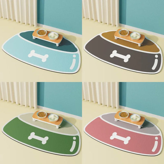 High Quality Pet Feeding Mat Absorbent Cat Mat for Dog Food and Water Bowls No Stains Quick Dry Cat Dog Water Dispenser Carpet