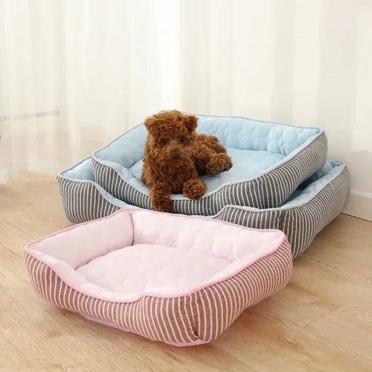 Dog's and Cat's Nest Summer Pet Cool Feeling Deep Sleep Ice Silk Cool Nest Pet Cooling Nest Summer Pet Supplies