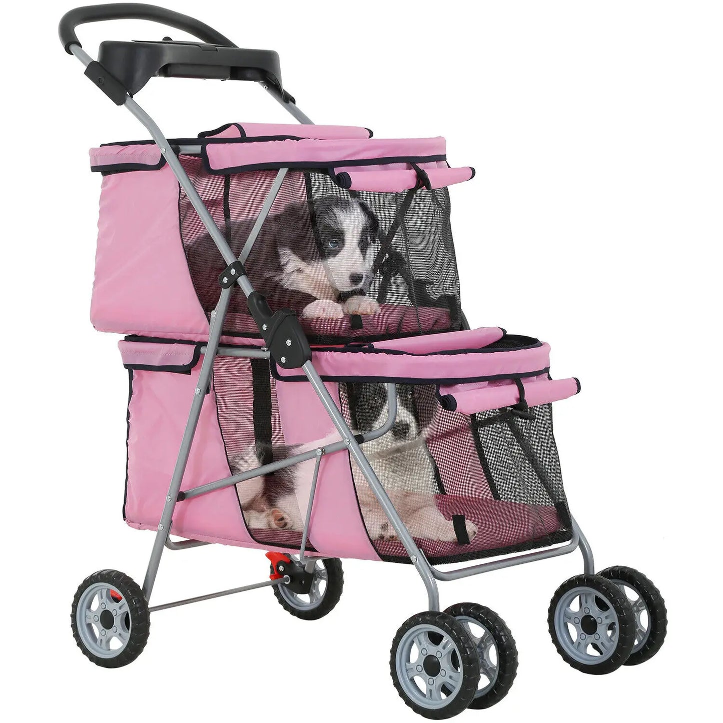 US Dog Stroller Cat Stroller Pet Carriers Bag Jogger Stroller for Small Medium Dogs