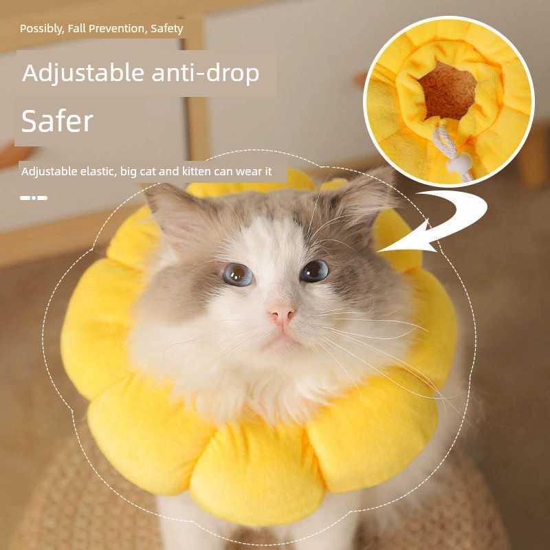 Cat Collar Ring Dog Anti-Licking Soft Headgear Eli Elizabeth Shame Collar Sterilization Supplies