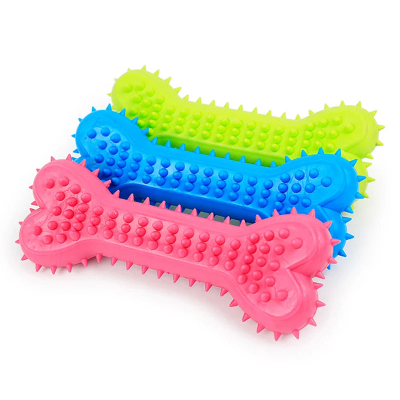 Jouets pour animaux de compagnie pour petits chiens en caoutchouc résistant aux morsures, jouets pour chiens, nettoyage des dents, jouets d'entraînement à la mastication, fournitures pour animaux de compagnie, chiots et chiens