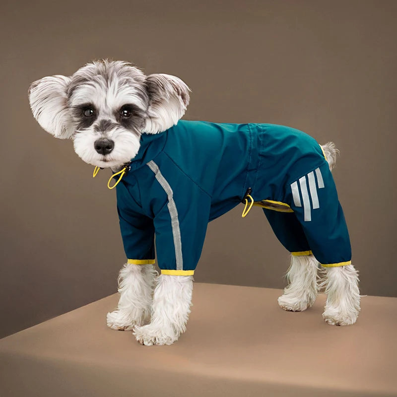 Pet Raincoats Dog Reflective Waterproof Puppy Rain Coats Hooded for Small Medium Dogs Jumpsuit Chihuahua French Bulldog Overalls