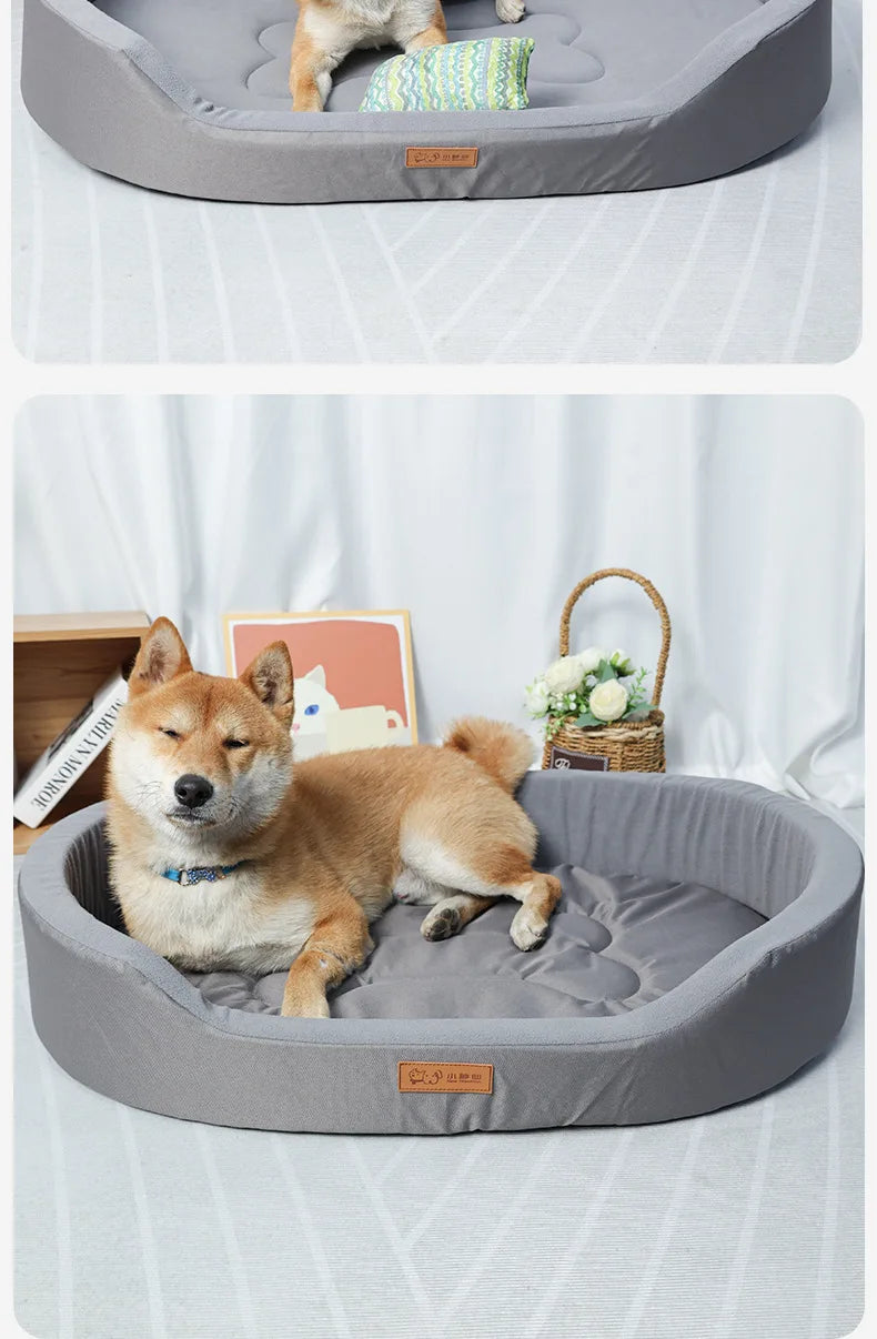 Large Dog Bed Wear-resistant Dog Sofa Oxford Cloth Waterproof and Anti-urine Dual-Purpose Inner Pad Easy Washable Pet Cat House