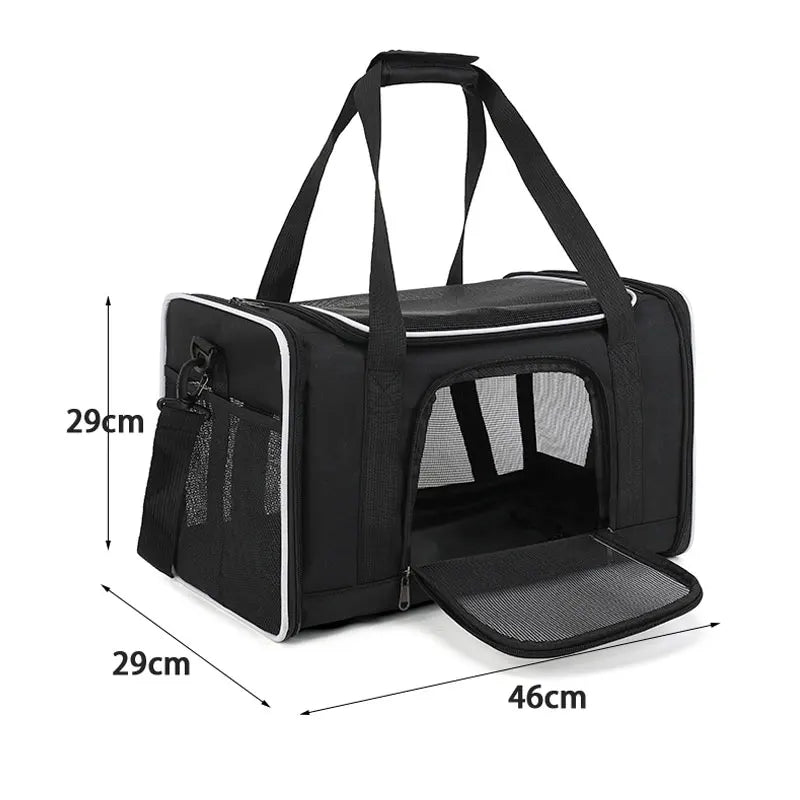 Cat Outgoing Travel Puppy Carrier Backpack Pet Bag Large Capacity Breathable Portable Cat Backpack Foldable Dog Bag Pet Supplies