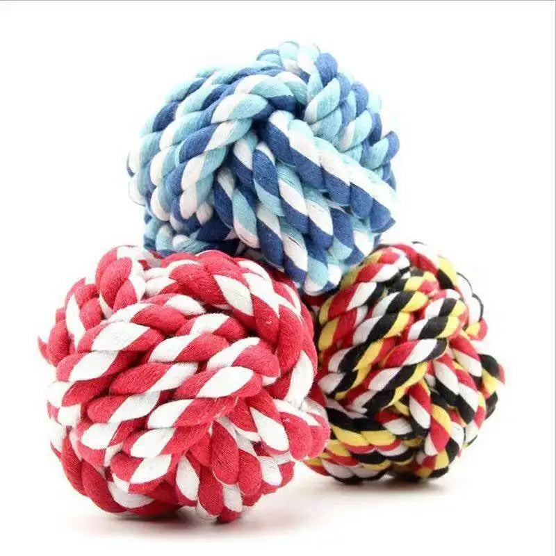 1PC Dog Toy Carrot Knot Rope Ball Cotton Rope Dumbbell Puppy Cleaning Teeth Chew Toy Durable Braided Bite Resistant Pet Supplies