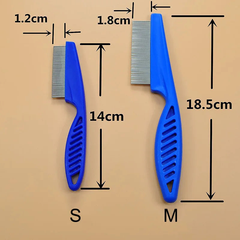 1pc Pet Hair Shedding Comb Stainless Steel Flea Comb for Cat Dog Pet Comfort Flea Hair Grooming Comb Dog Brush Grooming Tools